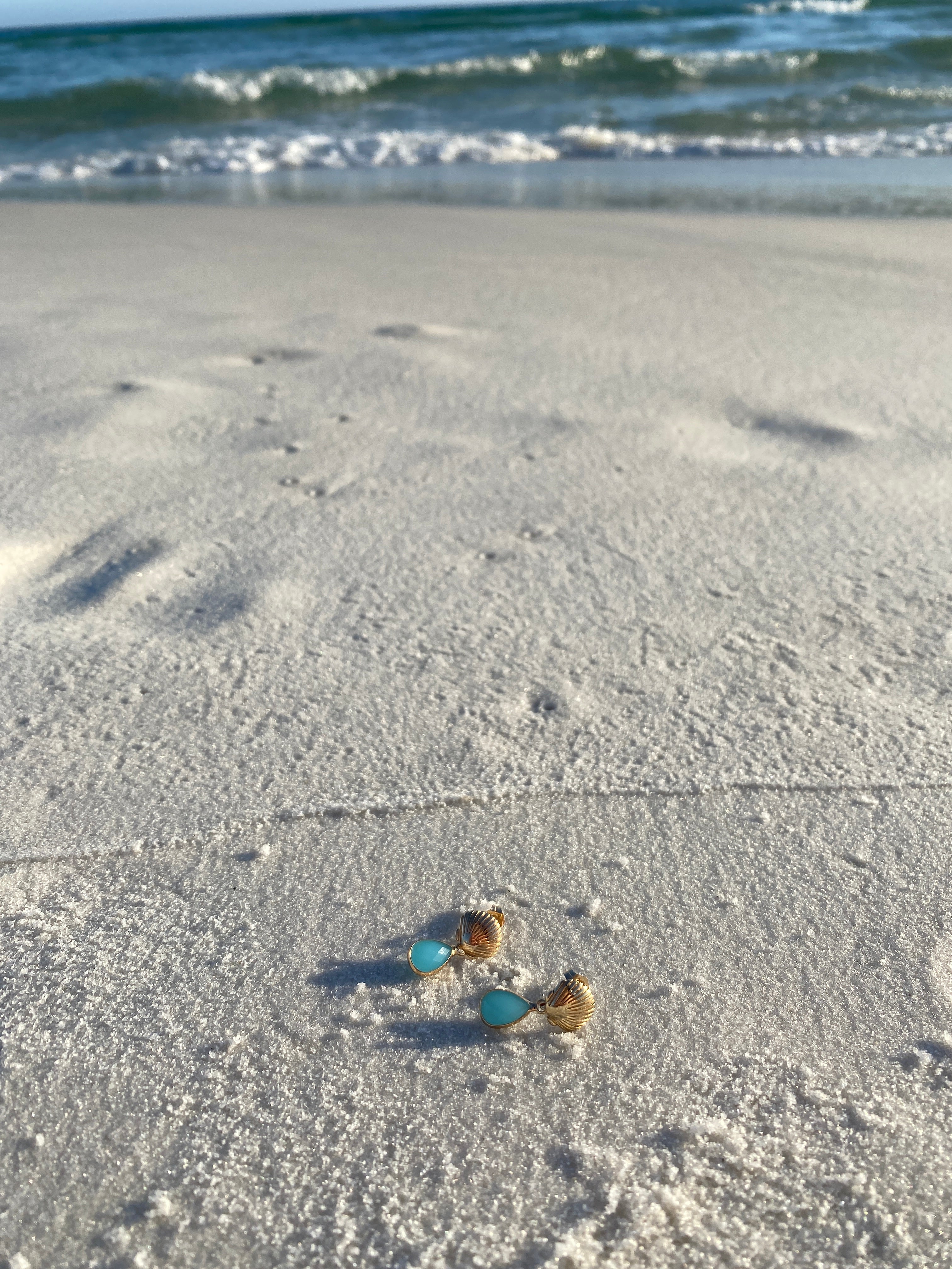 Aquamarine Ocean Earrings