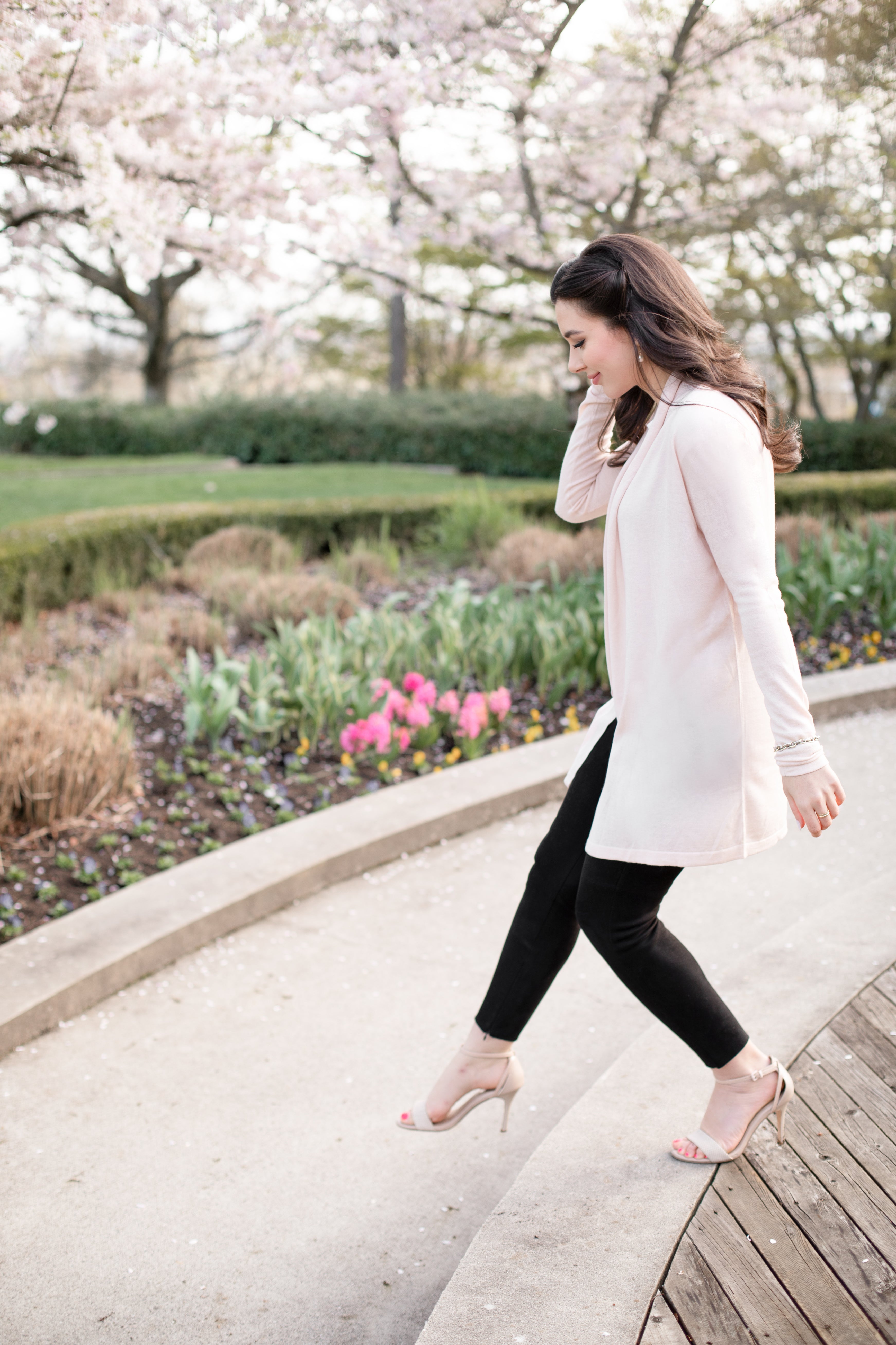 Strawberries and Cream Shawl Collar Cardigan