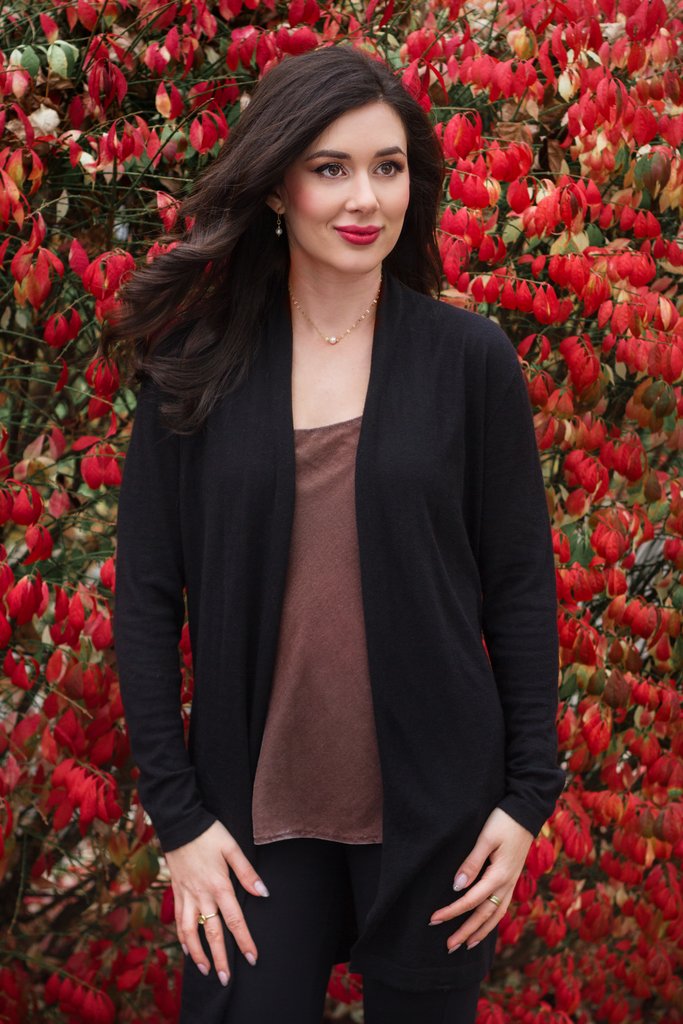 Cashmere Shawl Collar Cardigan