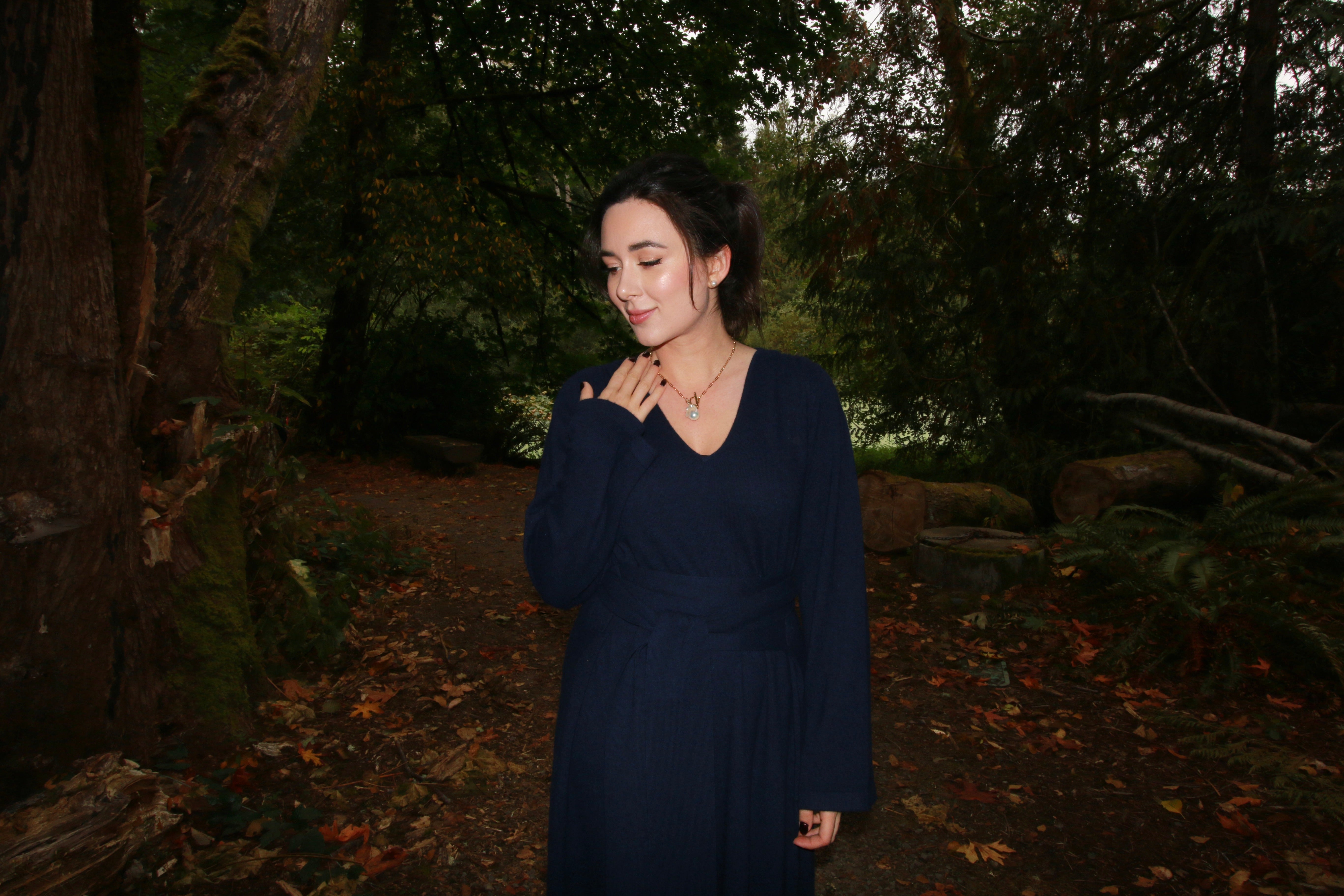 Baroque Pearl Cedar Toggle Chain Necklace