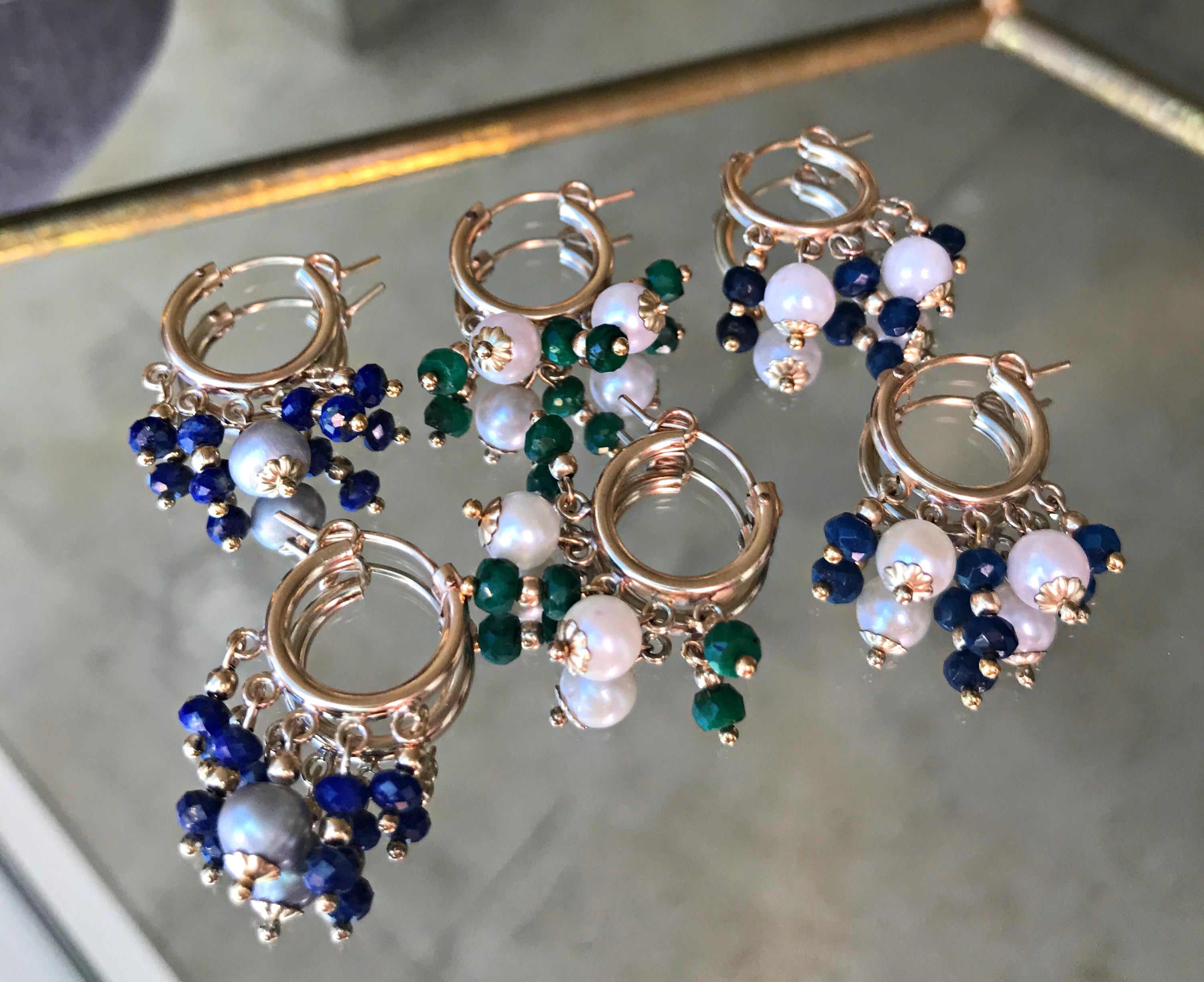 Gem Elixir Hoop Earrings