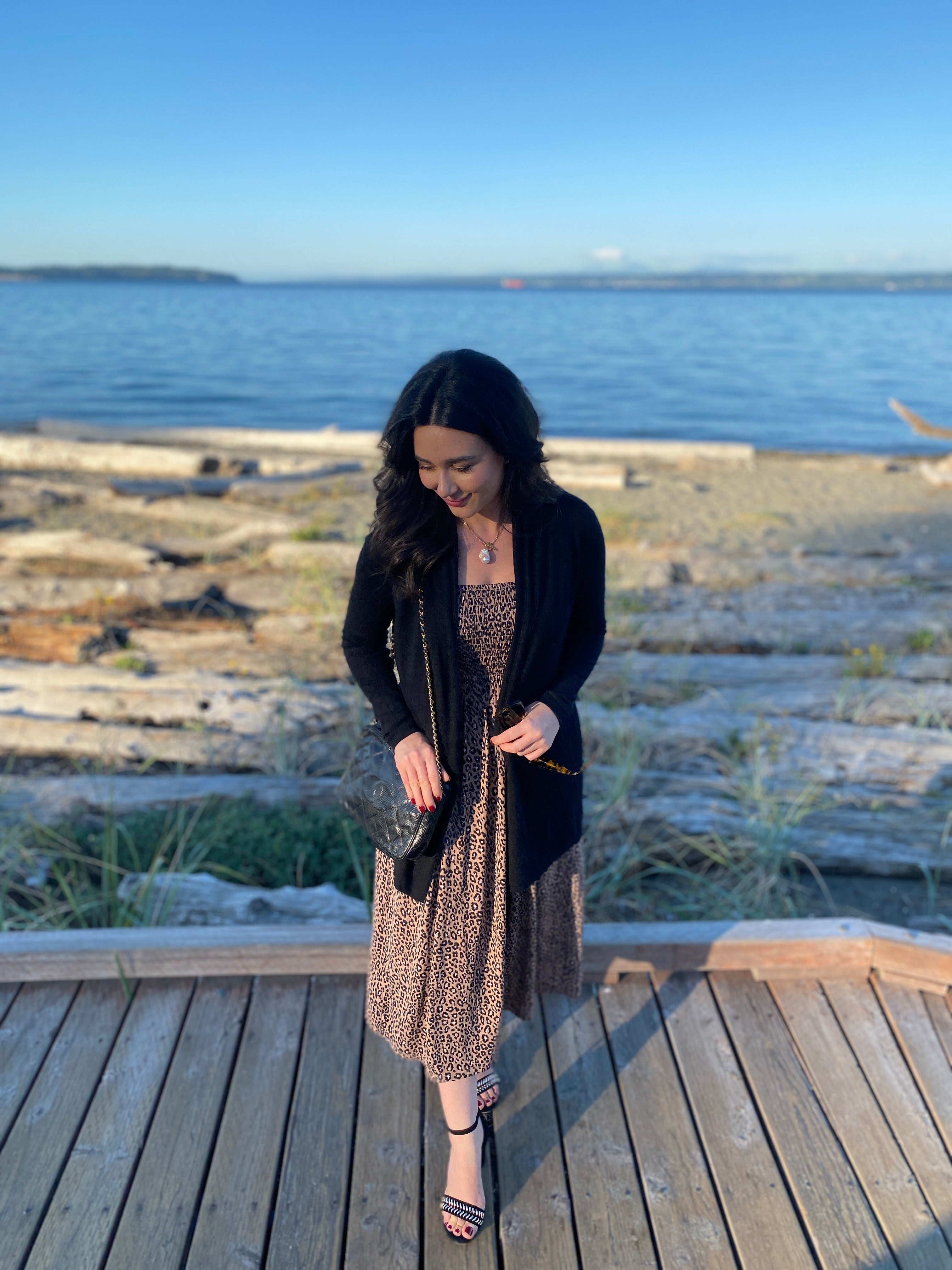 Baroque Pearl Cedar Toggle Chain Necklace