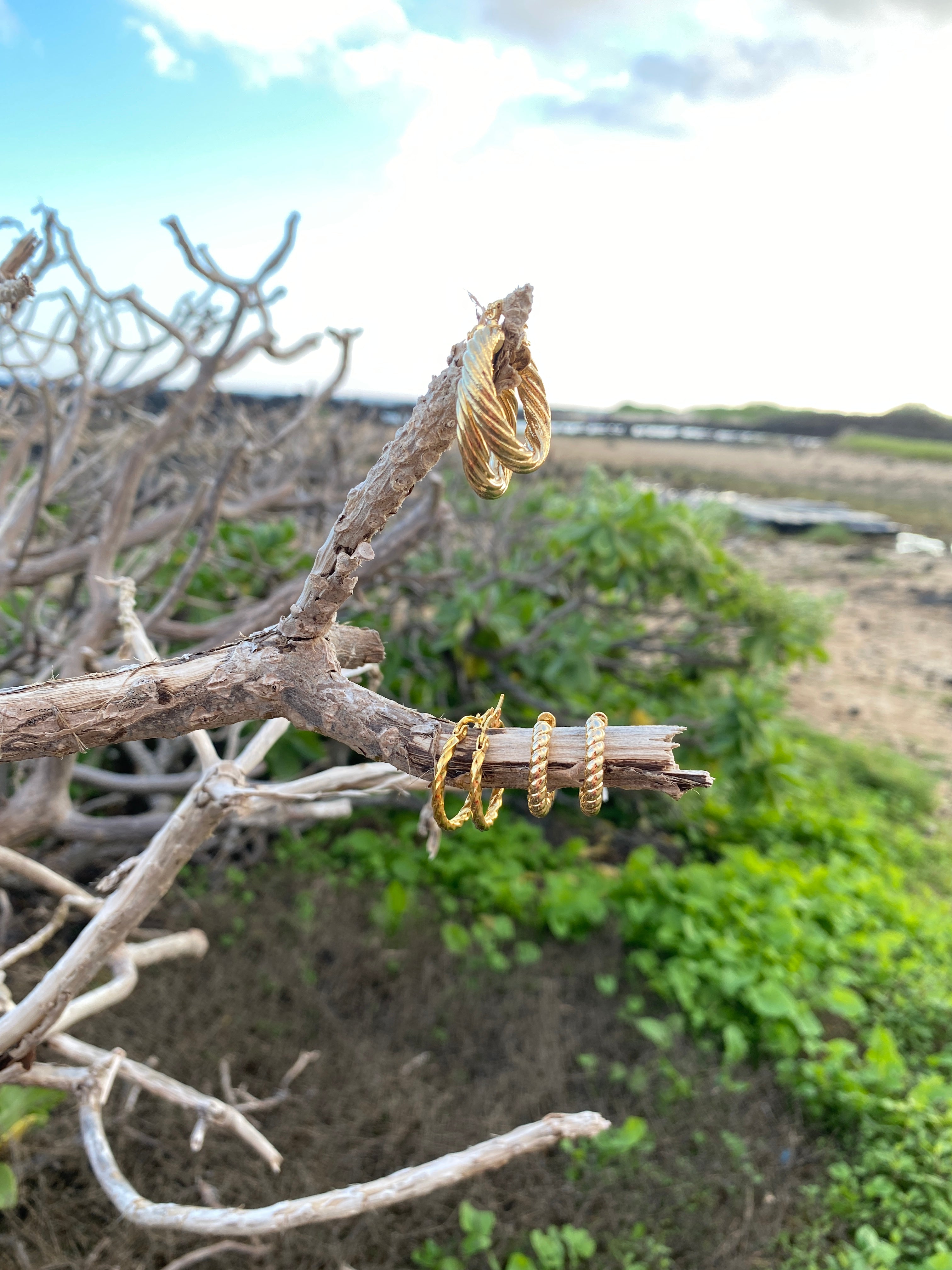 Twist 14kt Gold-Filled Hoops