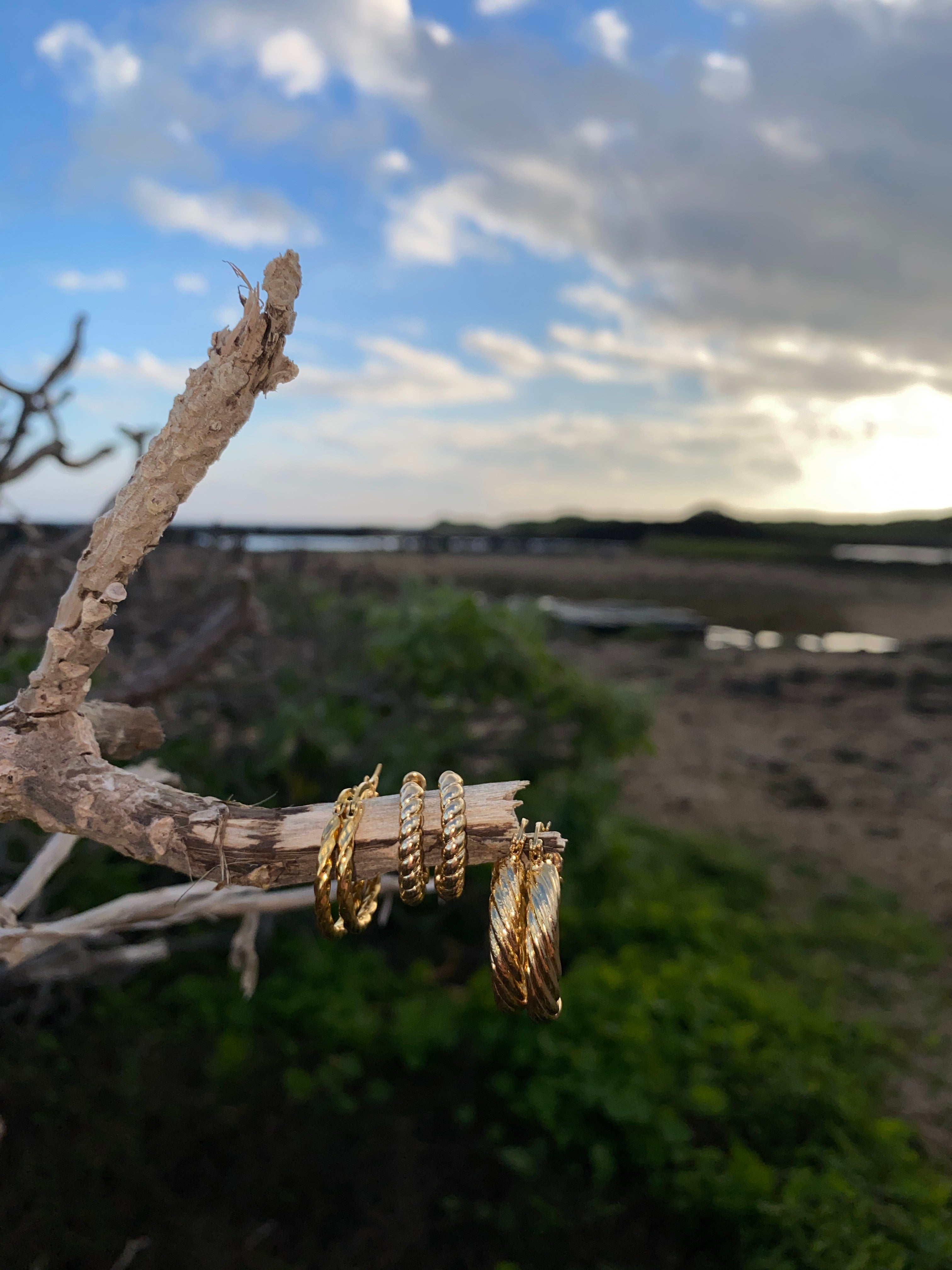 Twist 14kt Gold-Filled Hoops