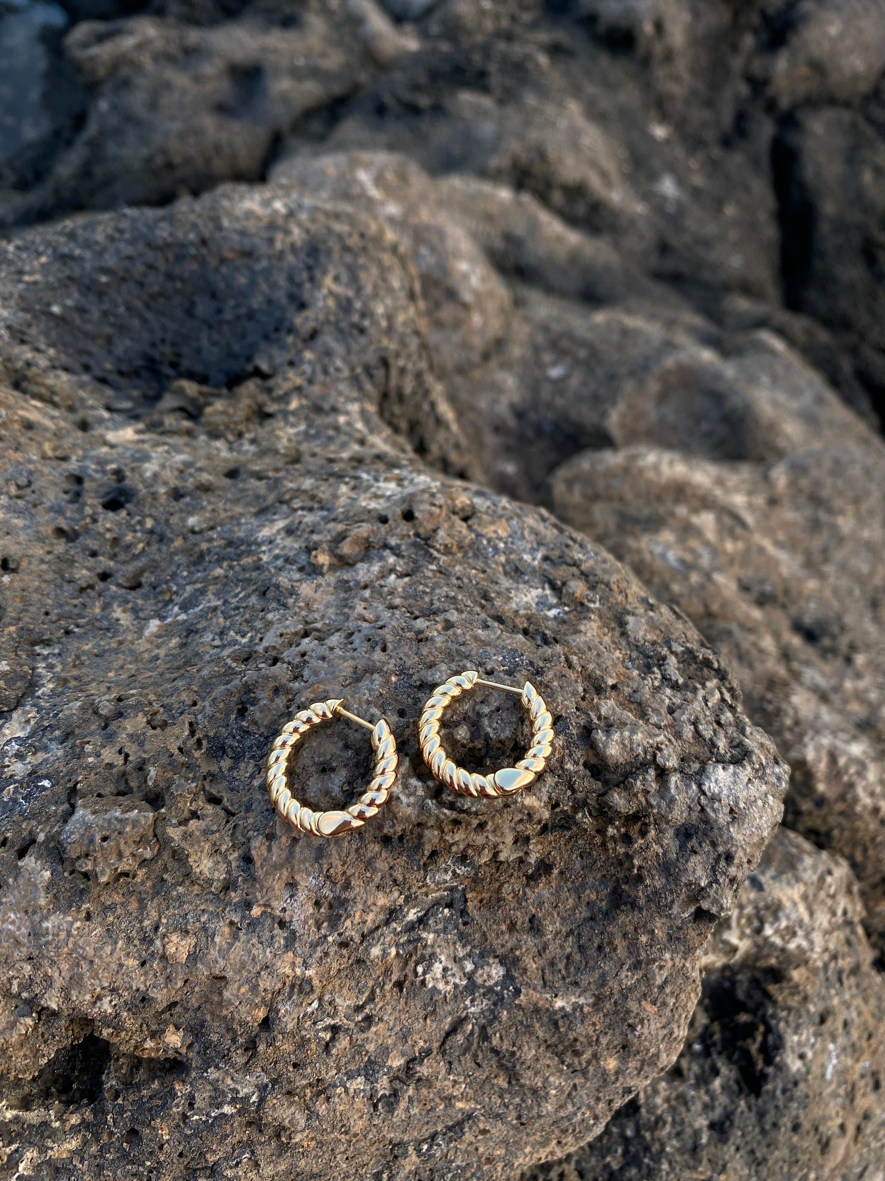 Twist 14kt Gold-Filled Hoops