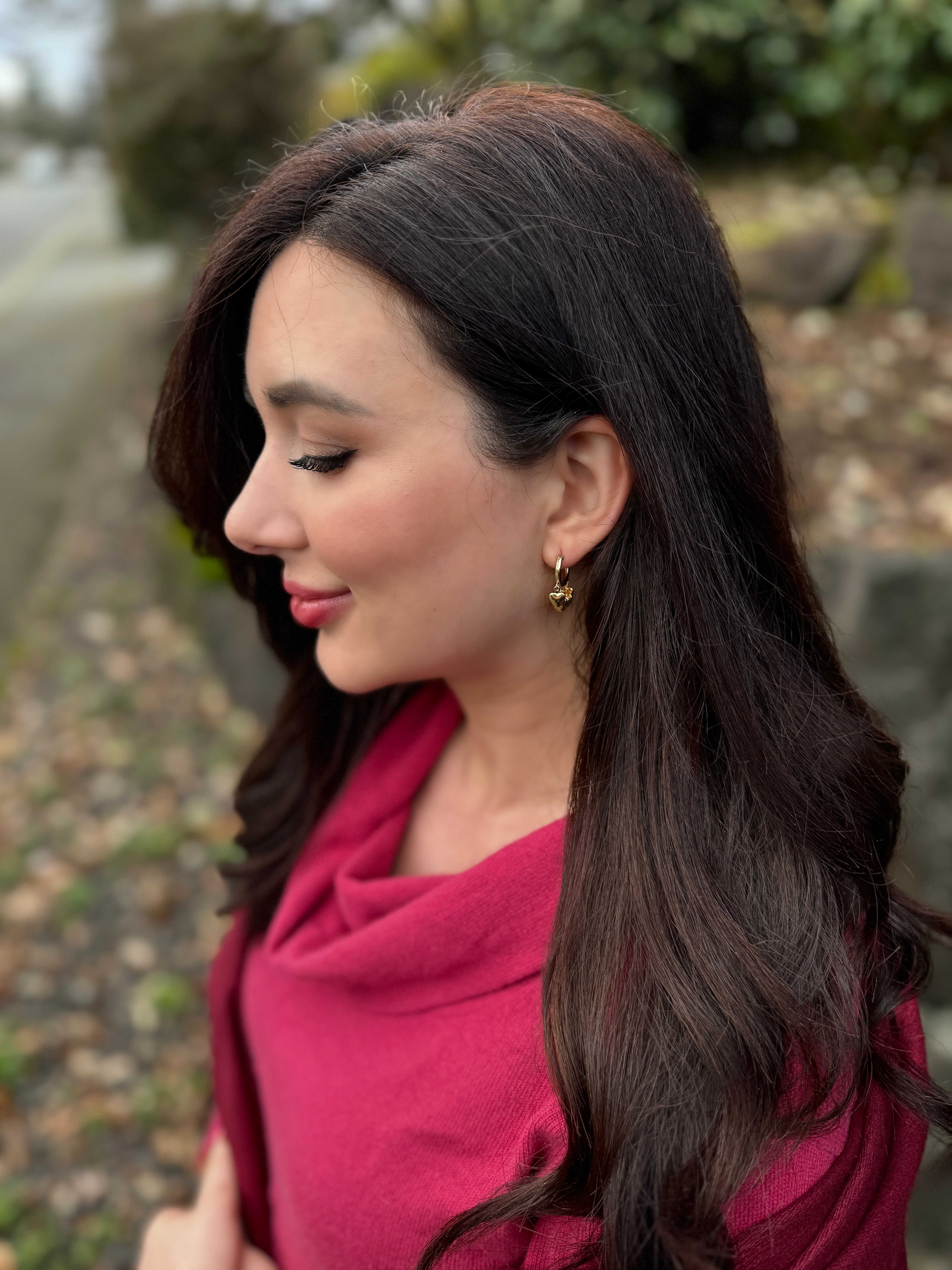 Heart Hoop Earrings