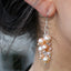 Pearl Berry Chandelier Earrings
