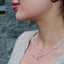 Dew Drop Pearl Silver Chain Necklace
