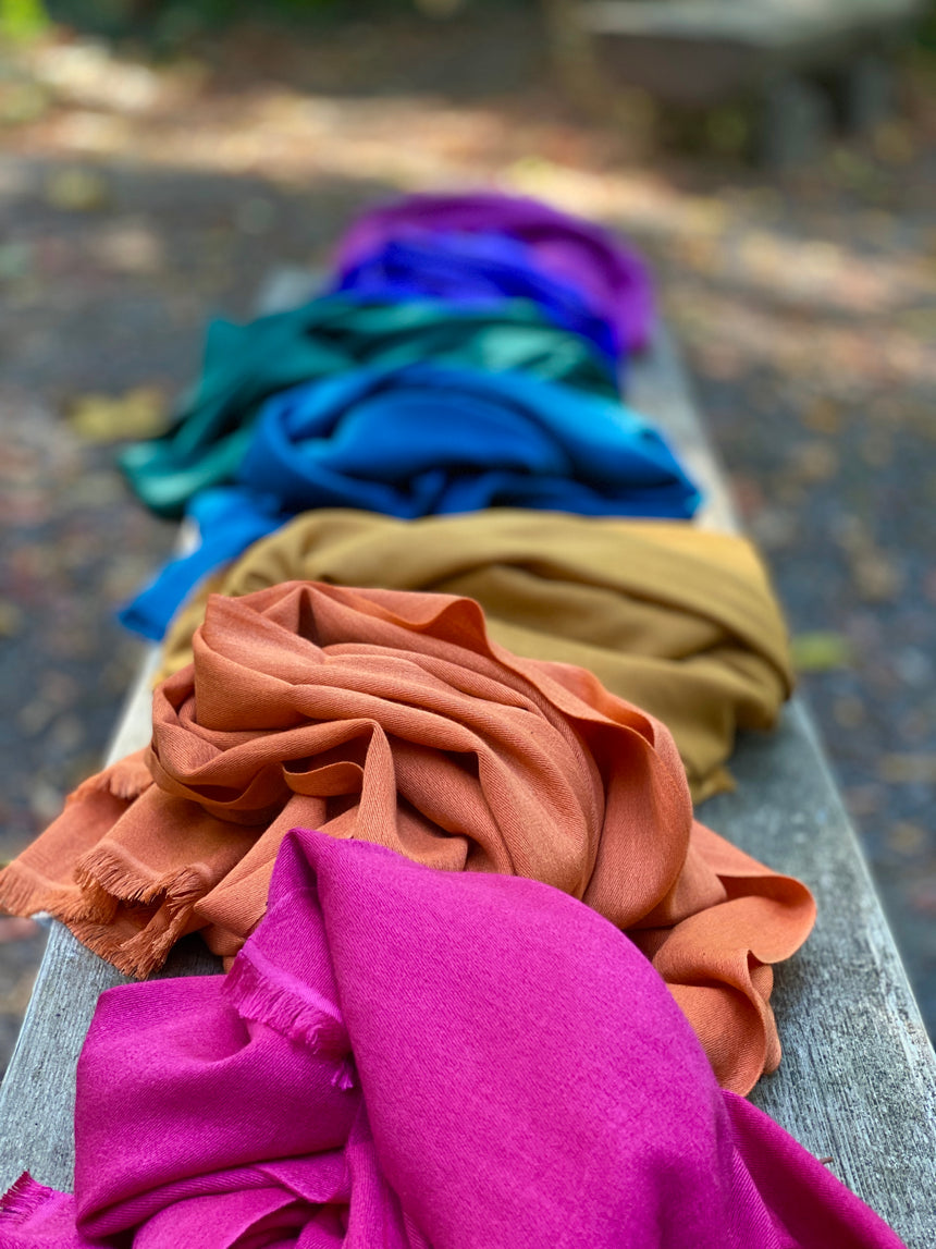 Rainbow Gem Cashmere Scarf Collection