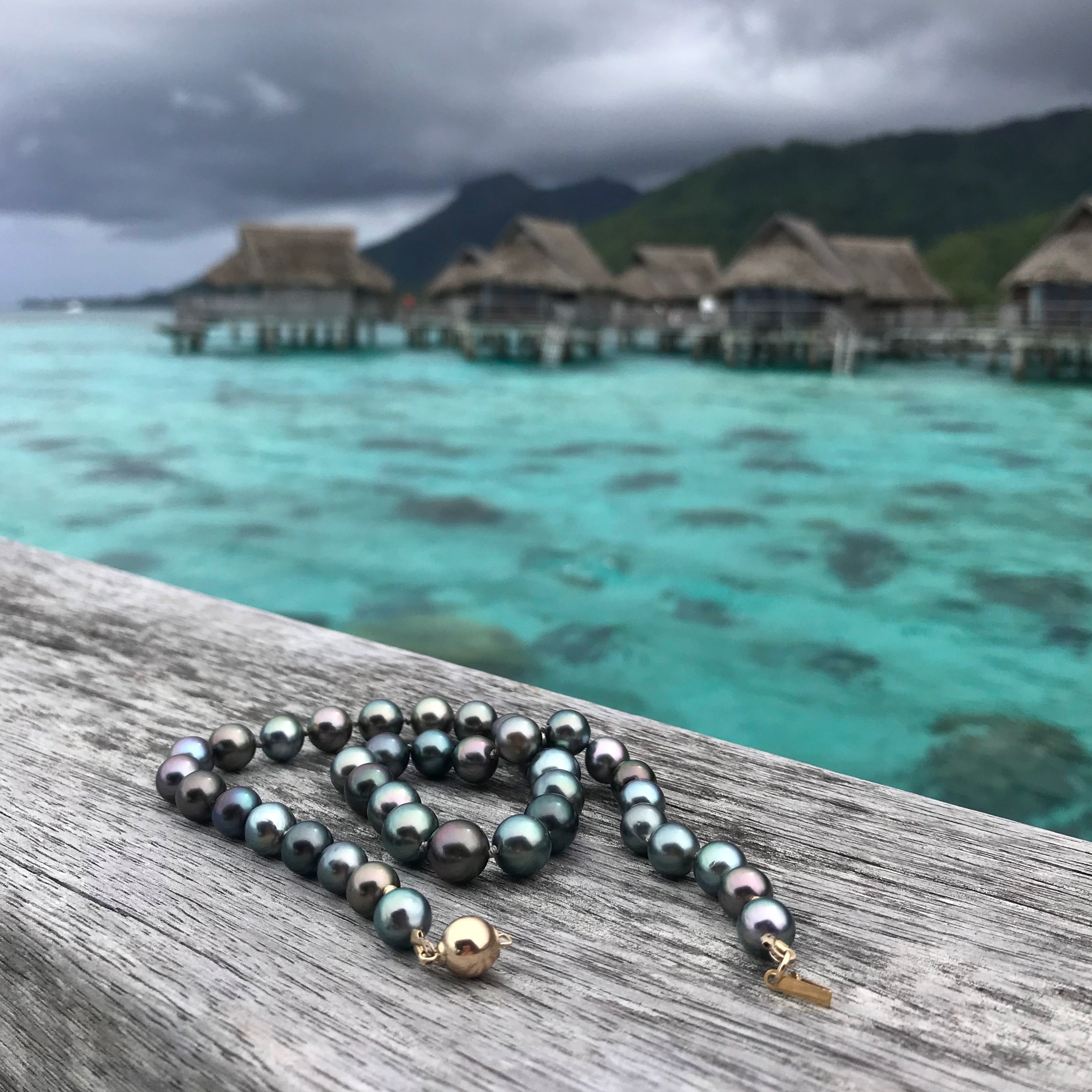 Tahitian Pearl Hand-Knotted Silk Necklace