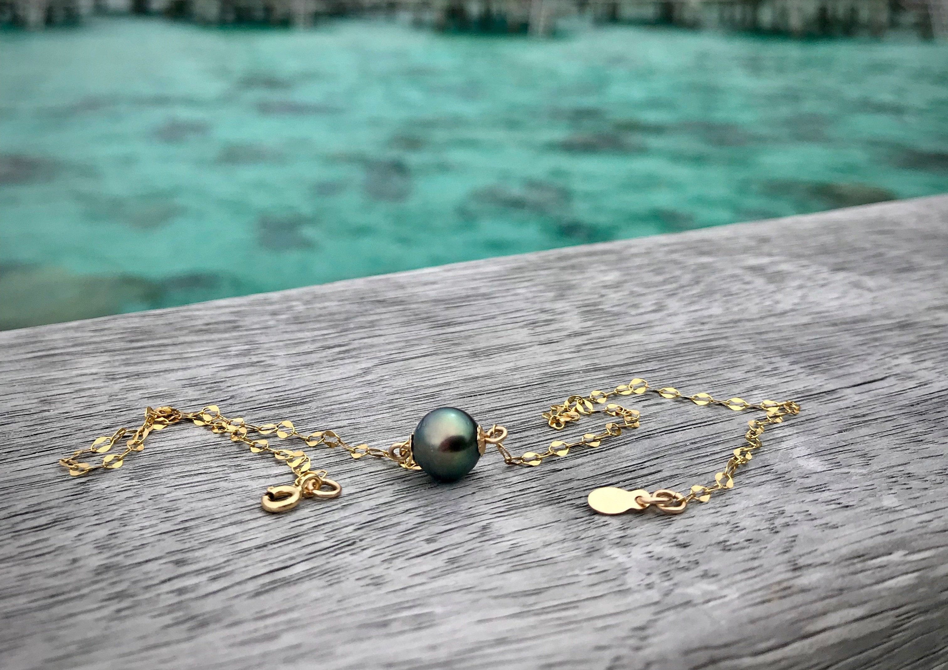 Tahitian Pearl Gold Choker