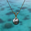 Tahitian Pearl 18kt Yellow Gold Victory Pendant