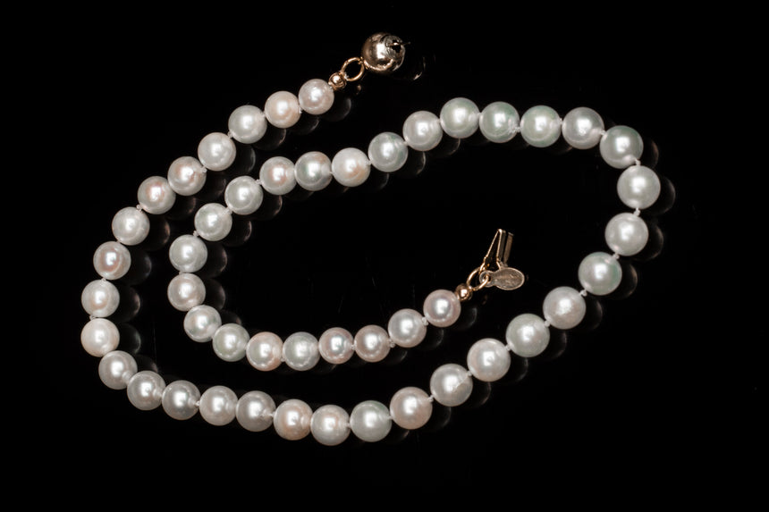 Akoya Hand Knotted Pearl Necklace
