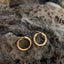 Twist Solid 14kt Gold Hoops